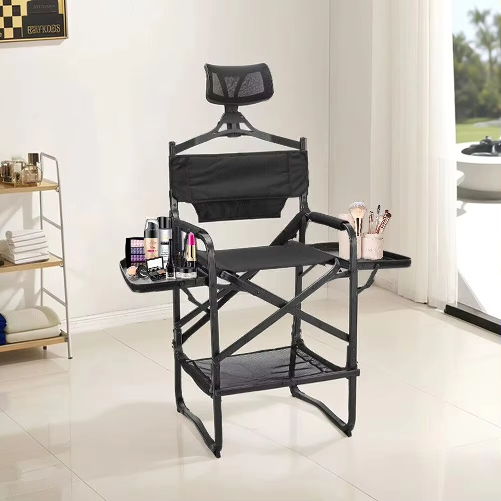 Home Bar Setup - Hoge regisseursstoel, zware barhoogte, opvouwbare make-upstoel,
