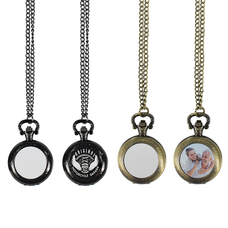 Old Fashioned Glass - Klassieke vintage metalen zakhorloge hanger ketting