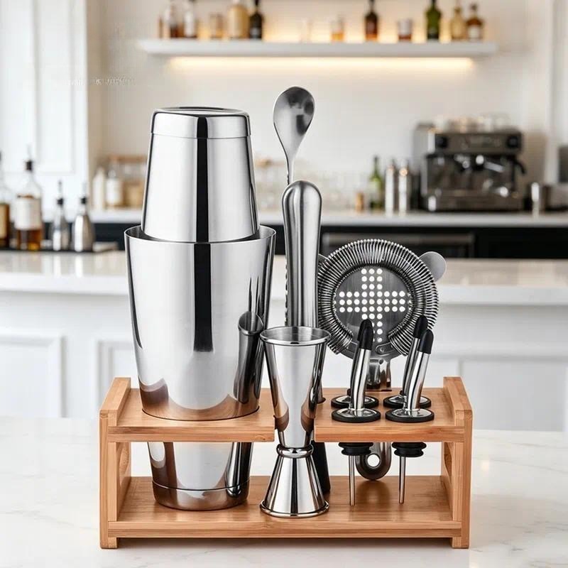 Boston Shaker Set - RVS Cocktailmixerset Combinatie Shaker Bar Mixer