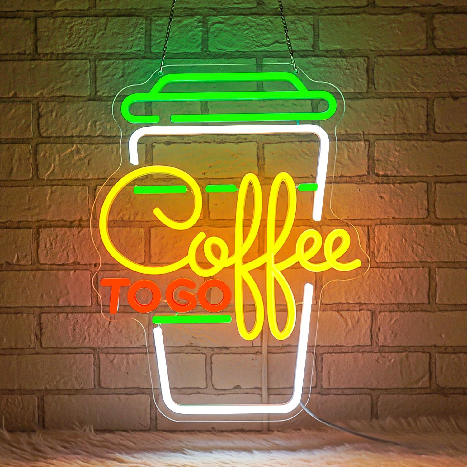 Home Bar And Restaurant - Koffie Neon Sign USB dimbare LED-verlichting