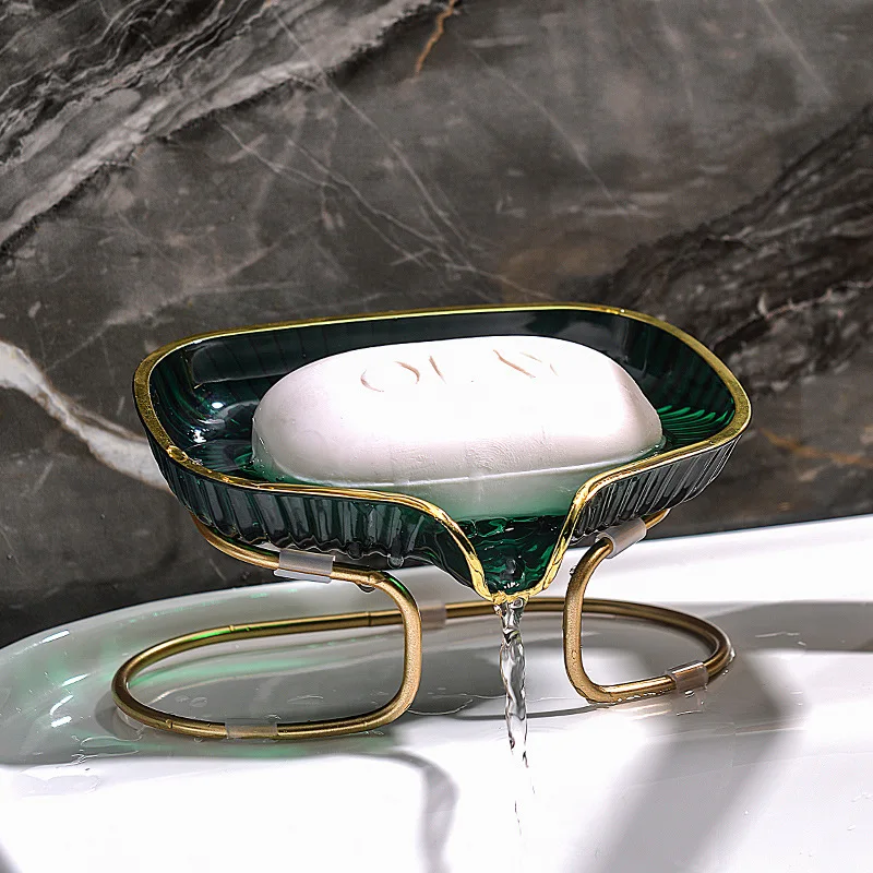 Home Bar Shelf - Gouden Randen Toilet Zeep Afvoer Box