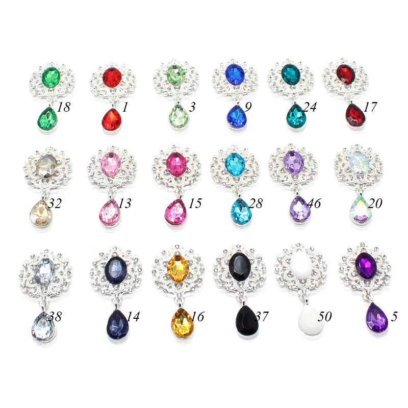 Cocktail Recipe Book - Glanzend 25*46MM 10 Stuks Kristal Strass