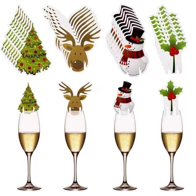 10 STKS Kerst Cup Kaart Kerstm - Cocktail Recipe Book recensie en prijs