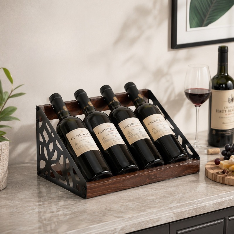 Houten wijnrek voor thuisbar,  - Home Bar Shelf recensie en prijs