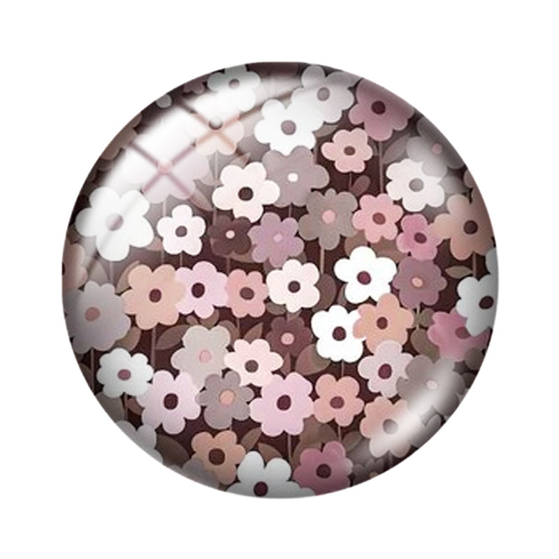 Retro Floral12/18/20/25mm glaz - Old Fashioned Glass recensie en prijs