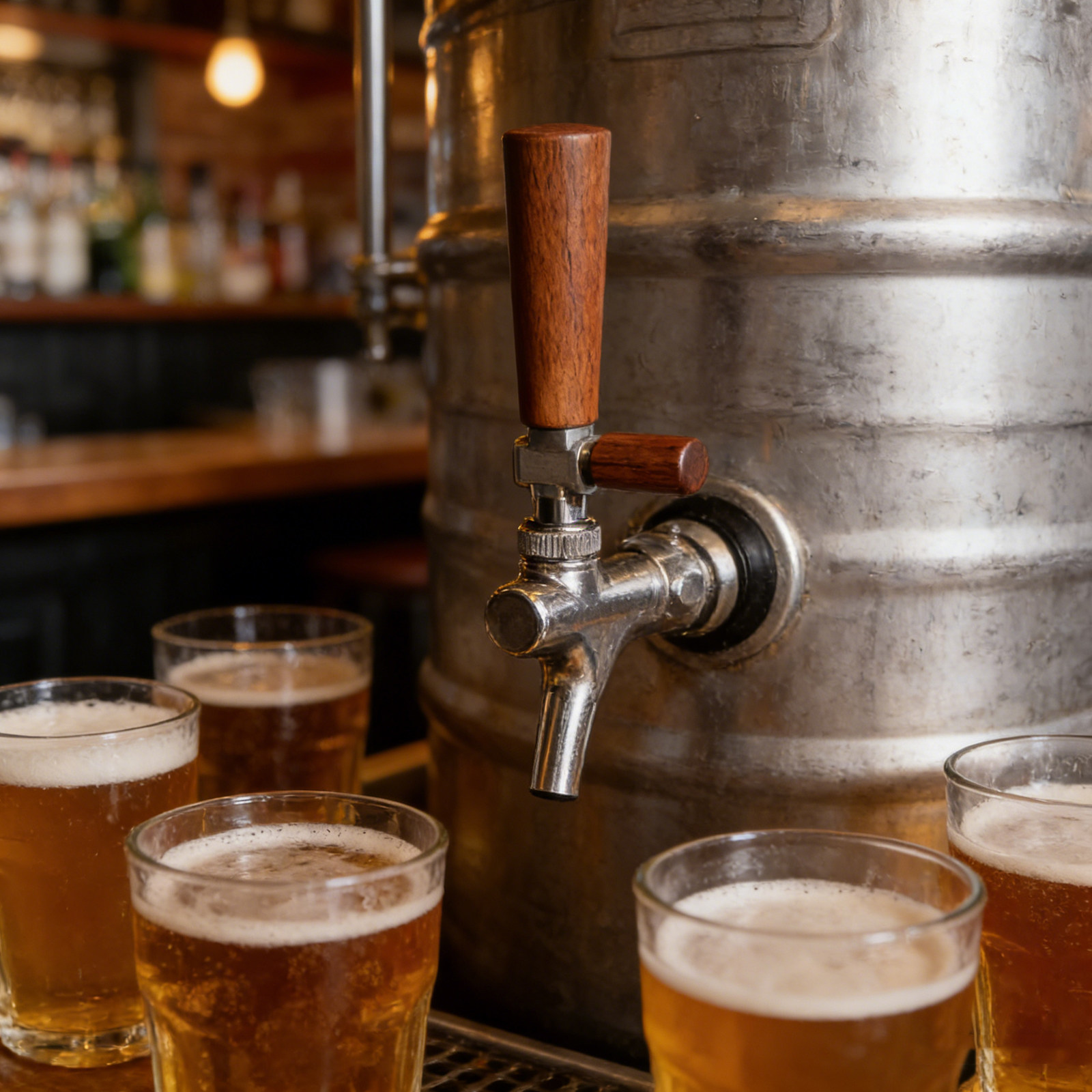 Rustieke houten biertapgreep,  - Home Bar And Restaurant recensie en prijs