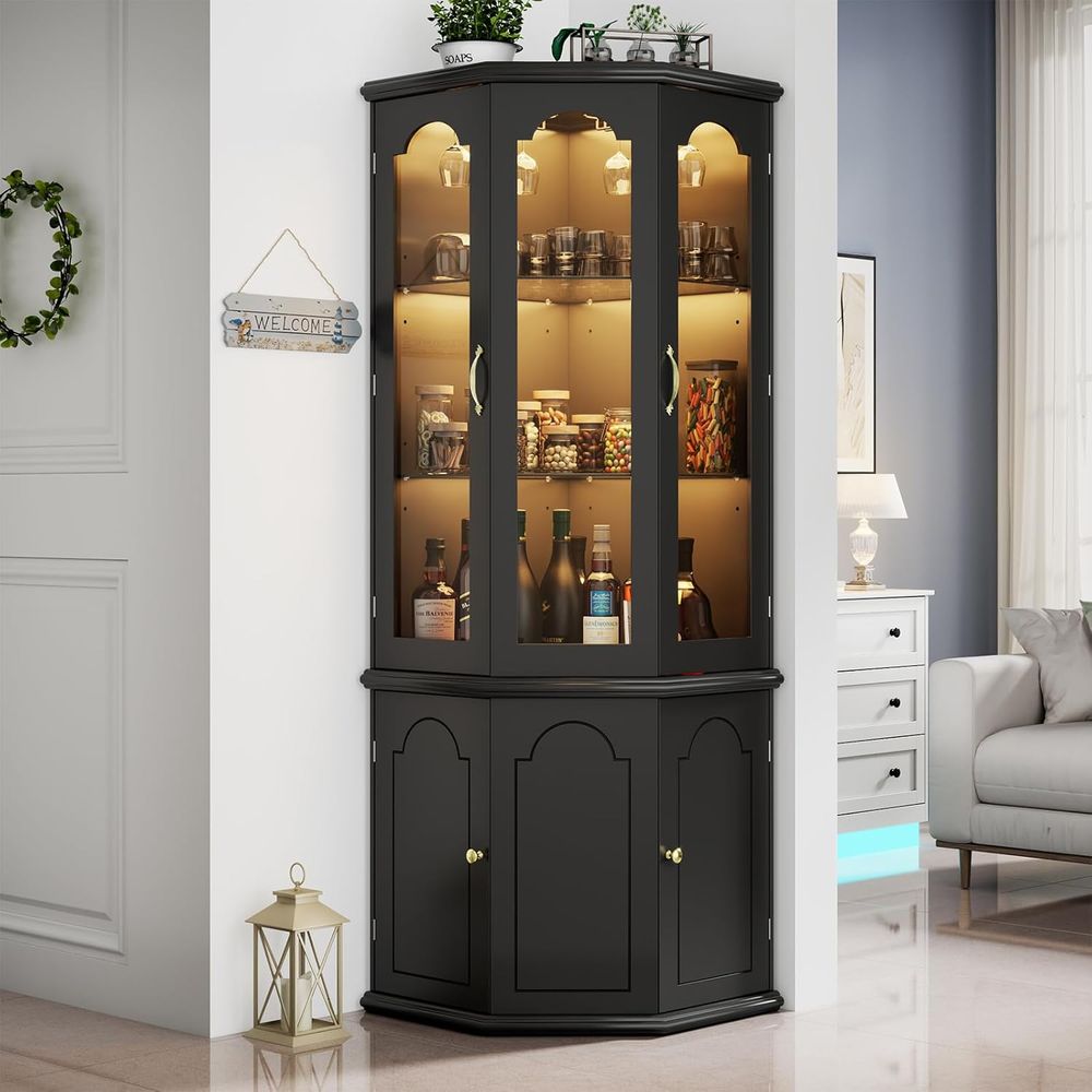 Verlichte barkast met deur van - Home Bar Shelf recensie en prijs